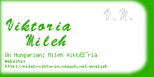 viktoria mileh business card